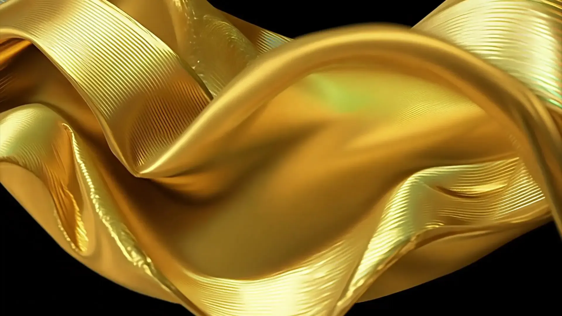 Luxurious Golden Fabric Waves Background for High-End Presentations